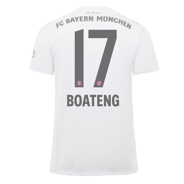 Camiseta Bayern Munich NO.17 Boateng Replica Segunda Ropa 2019/20 Blanco